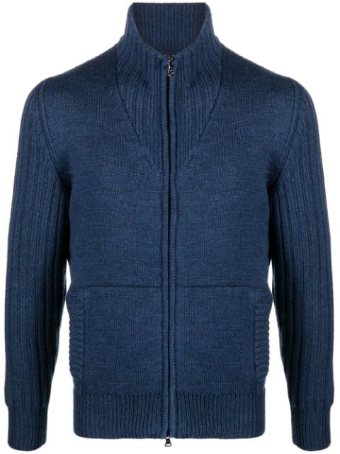 Paul & Shark high-neck zip-up cardigan