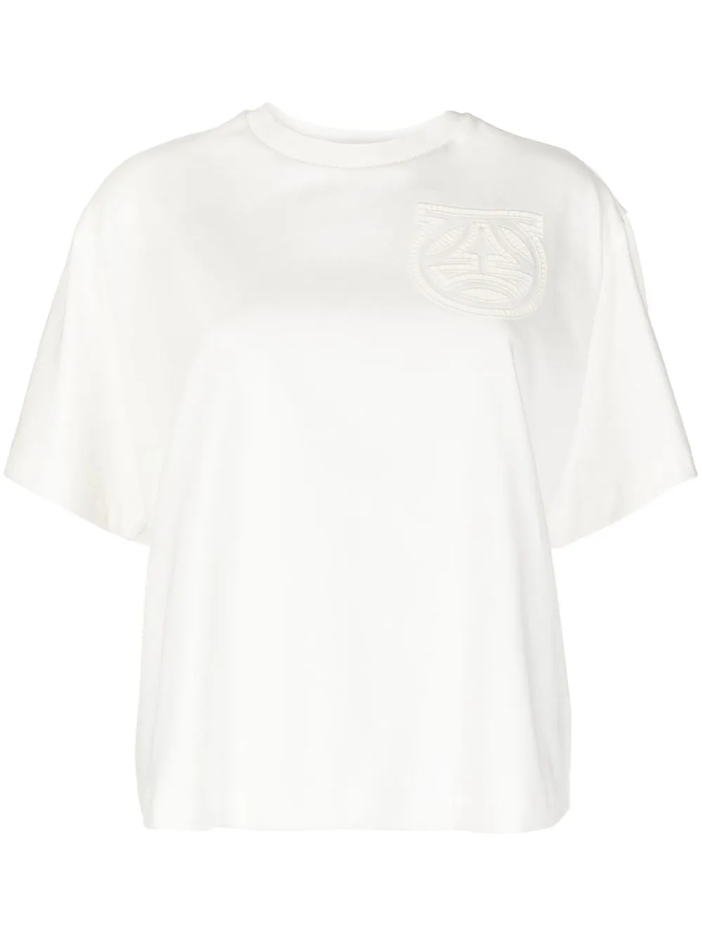 

Salvatore Ferragamo playera con logo perforado - Blanco