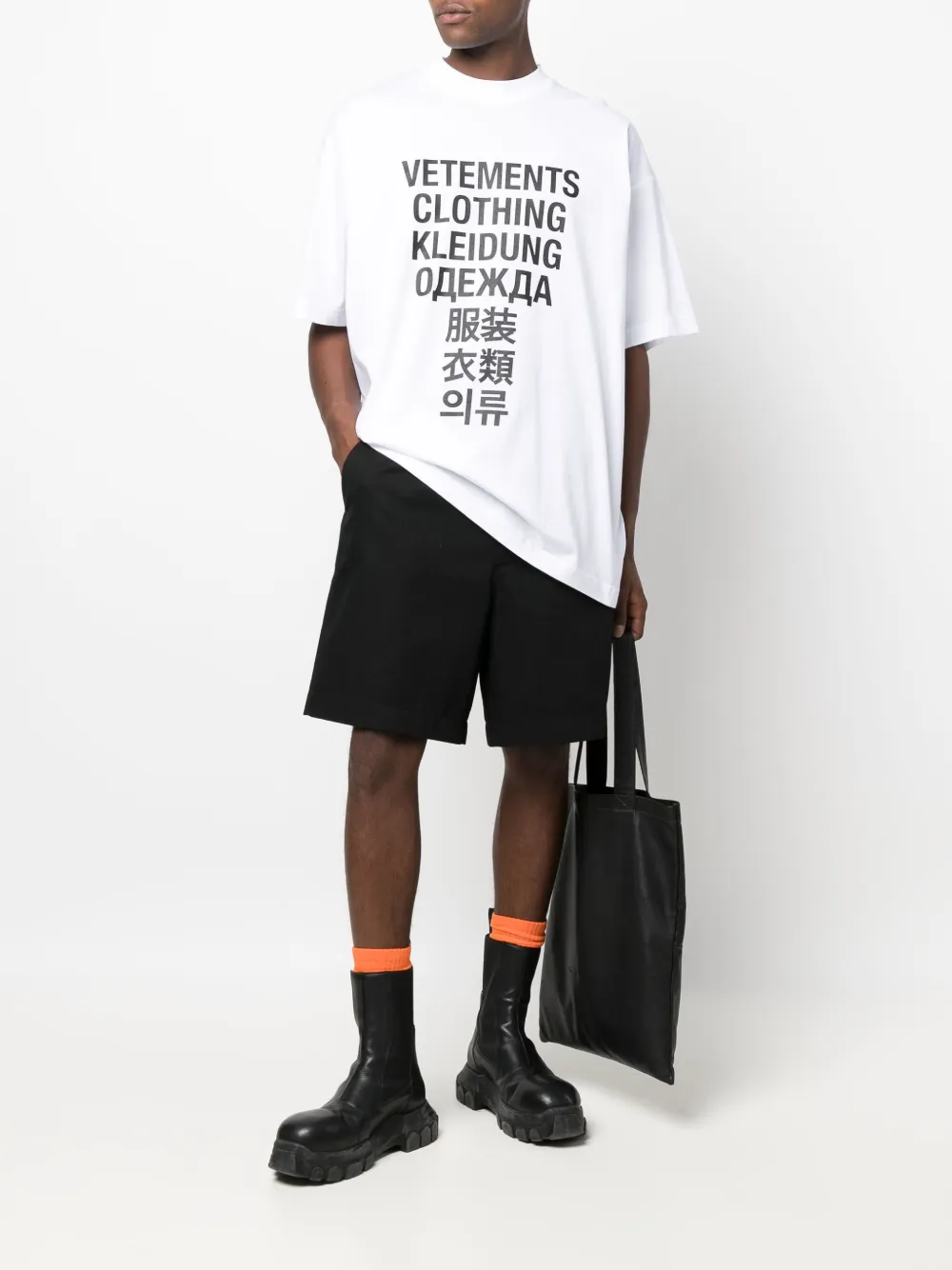 VETEMENTS T-shirt met logoprint - Wit