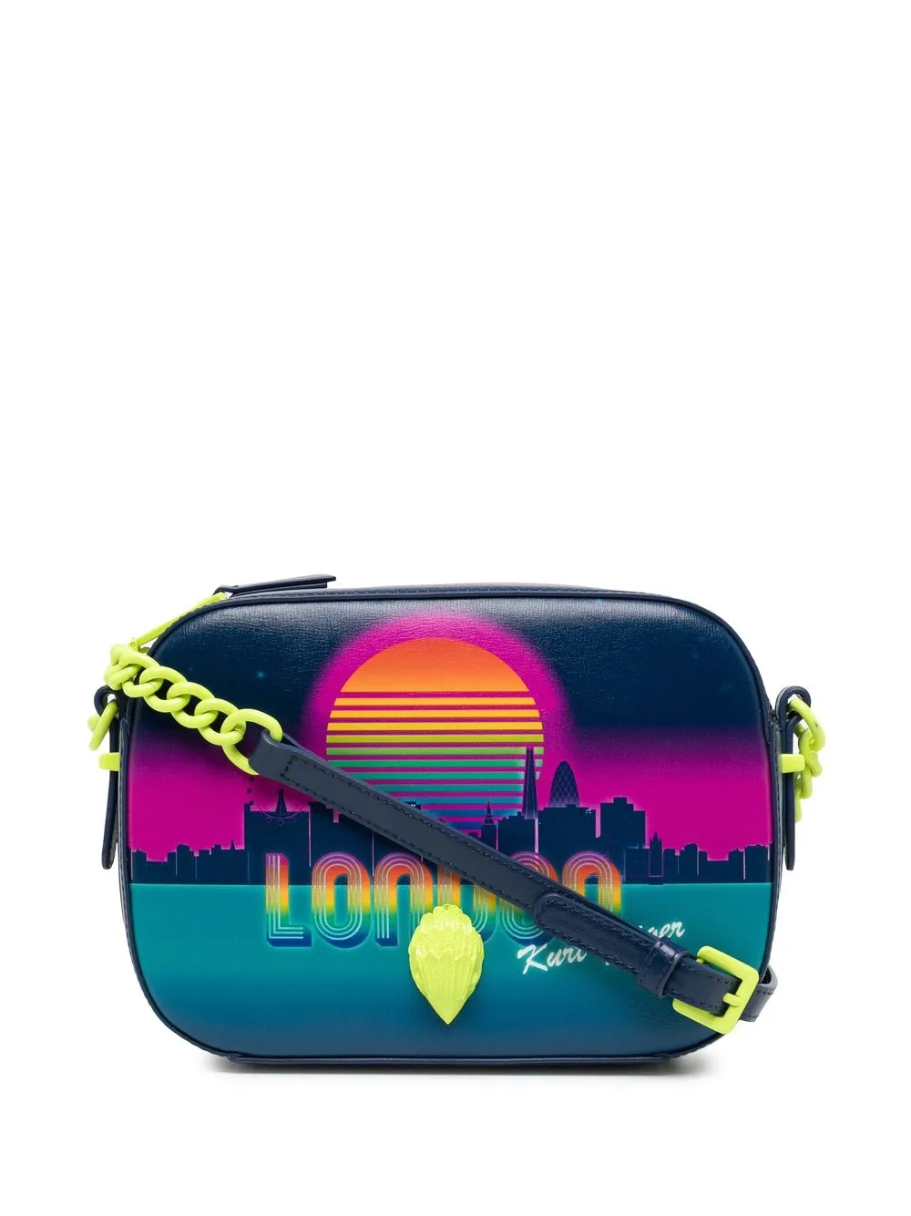 

Kurt Geiger London Shoreditch leather camera bag - Blue