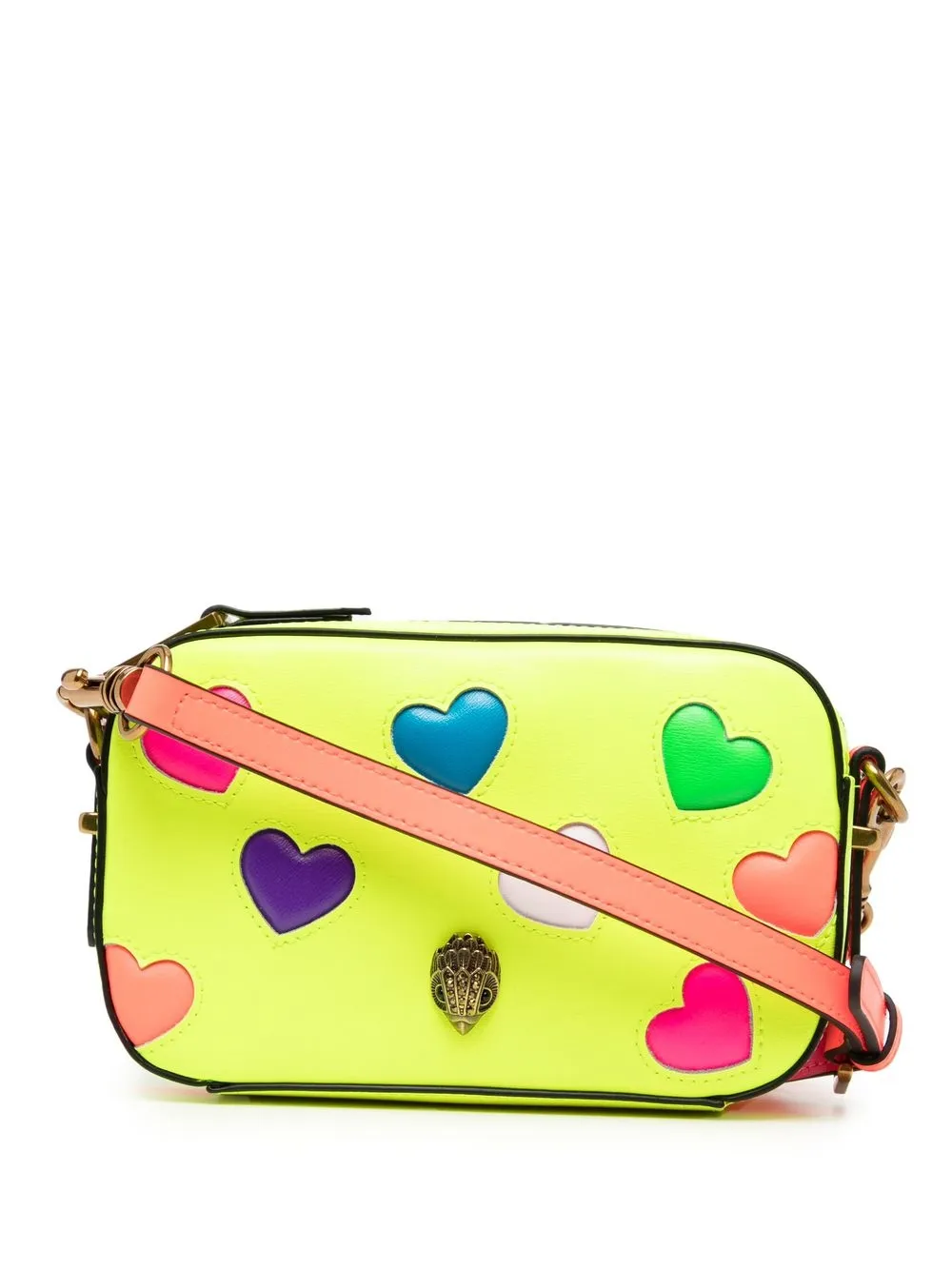 

Kurt Geiger London Kensington heart-appliqué crossbody bag - Yellow