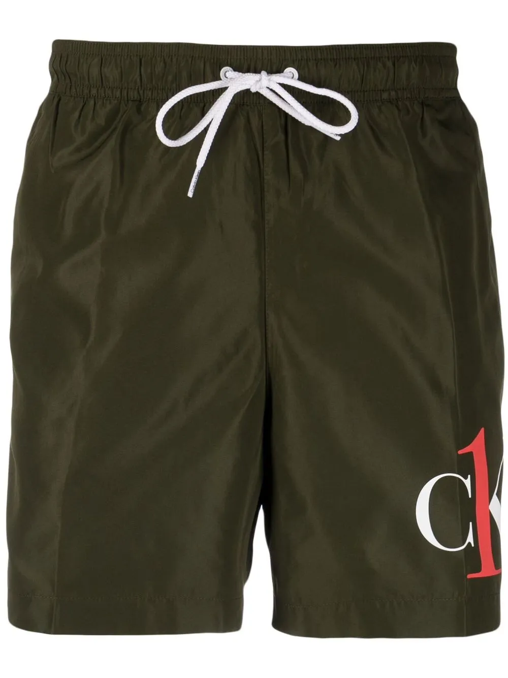 

Calvin Klein shorts de playa con logo estampado - Verde