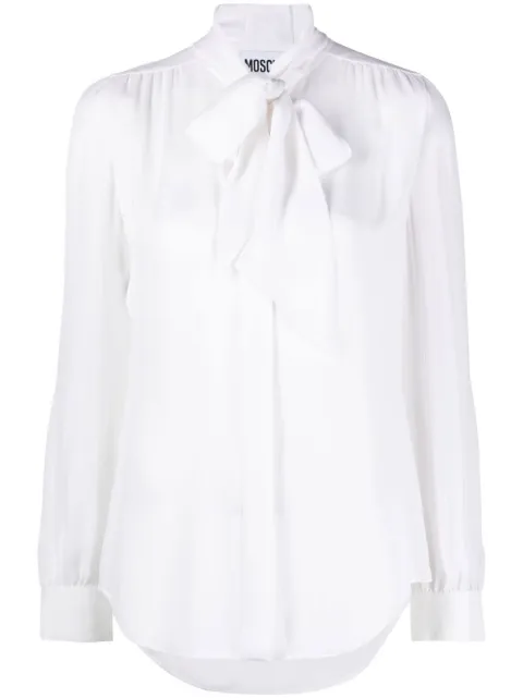 Moschino blusa con moño en el cuello