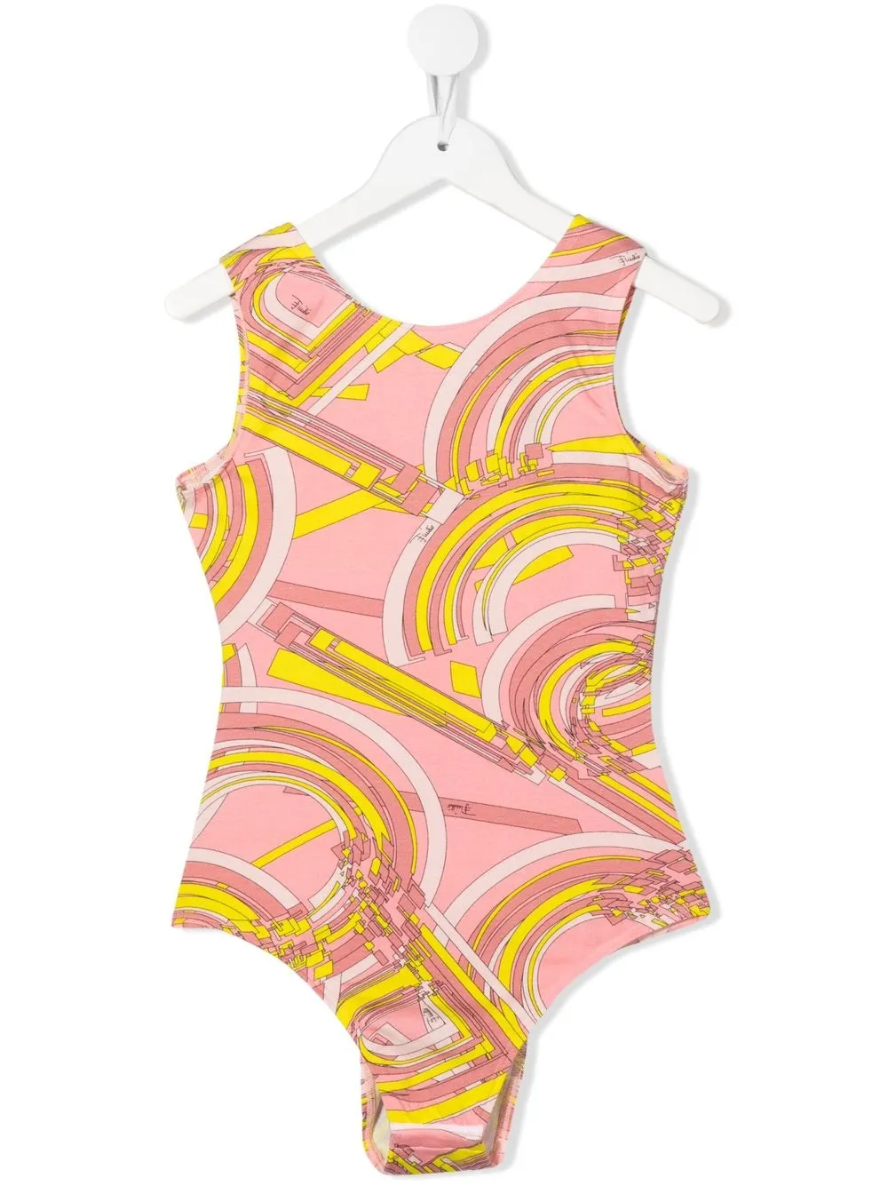 

PUCCI Junior TEEN abstract-print sleeveless bodysuit - Pink