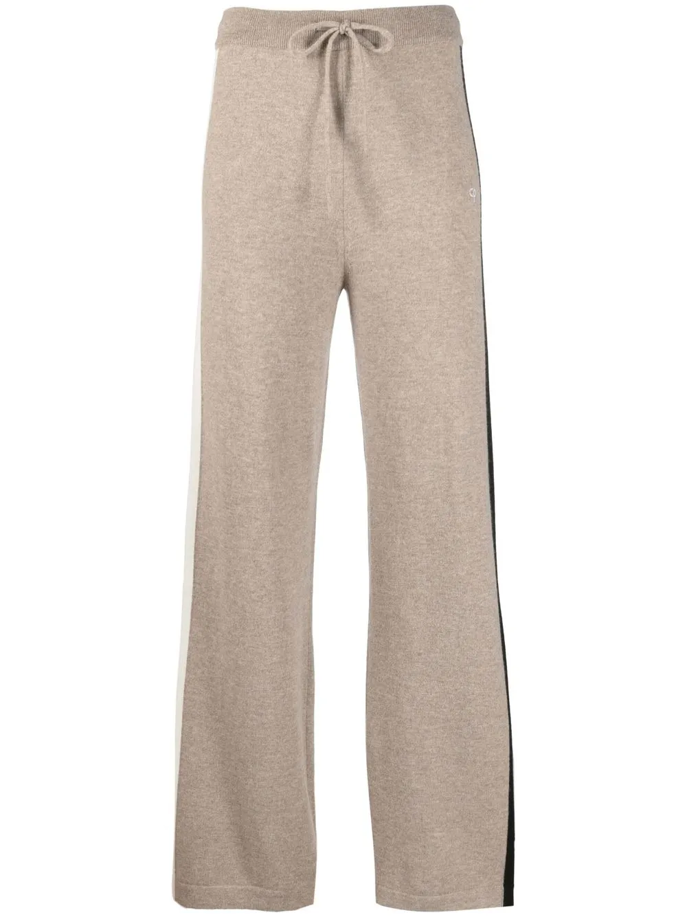 

Chinti and Parker stripe-detail wide-leg trousers - Neutrals