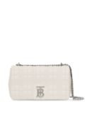 Burberry Lola small quilted crossbody bag - White