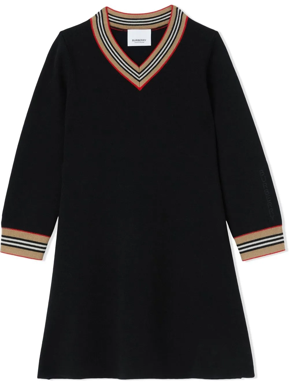 

Burberry Kids vestido corto Icon Stripe - Azul