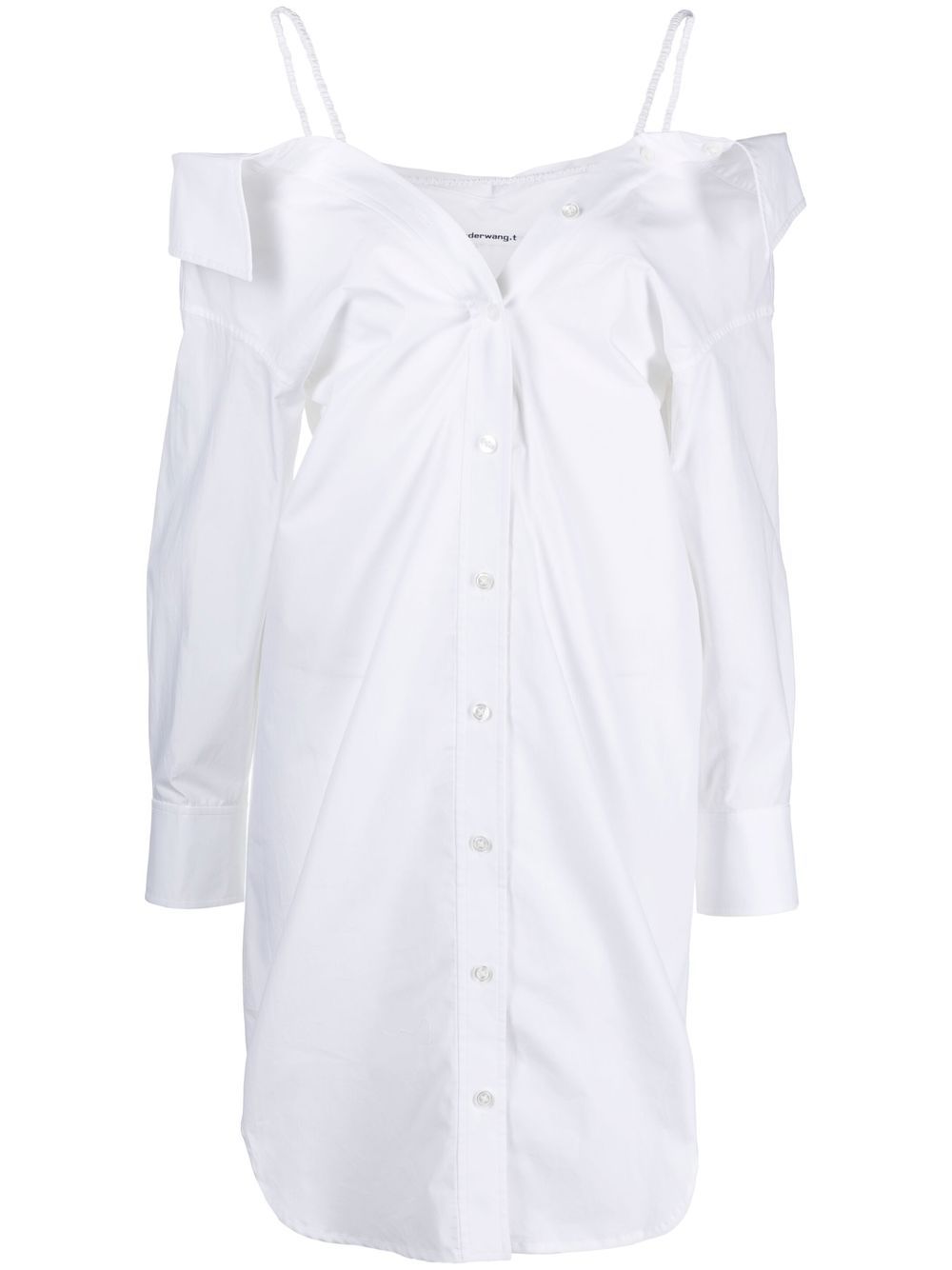 

Alexander Wang cold-shoulder shirtdress - White