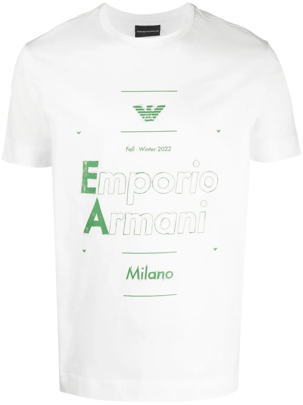 Emporio Armani Short Sleeve T-shirt In Weiss