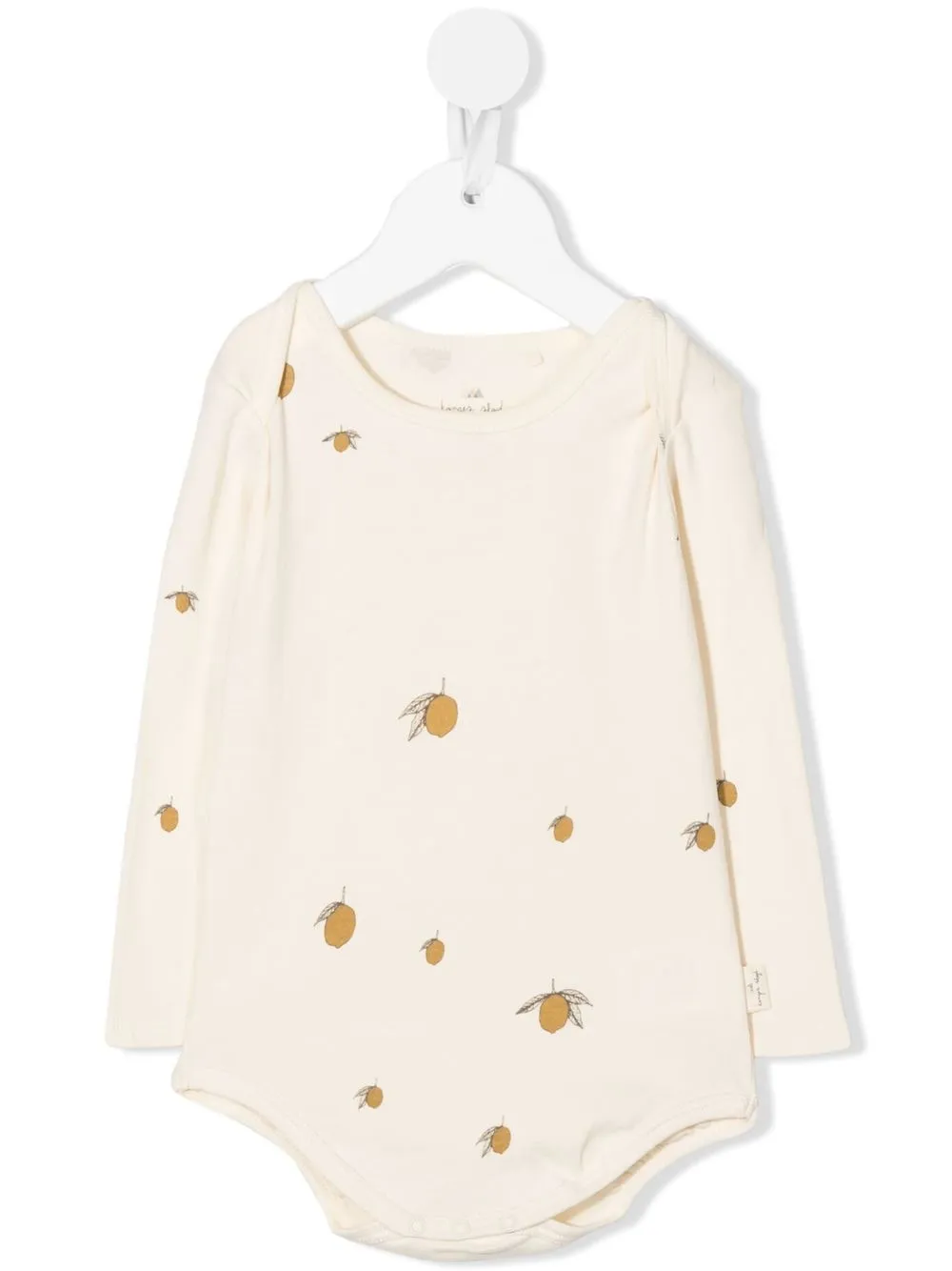 

Konges Sløjd lemon-print babygrow - Neutrals