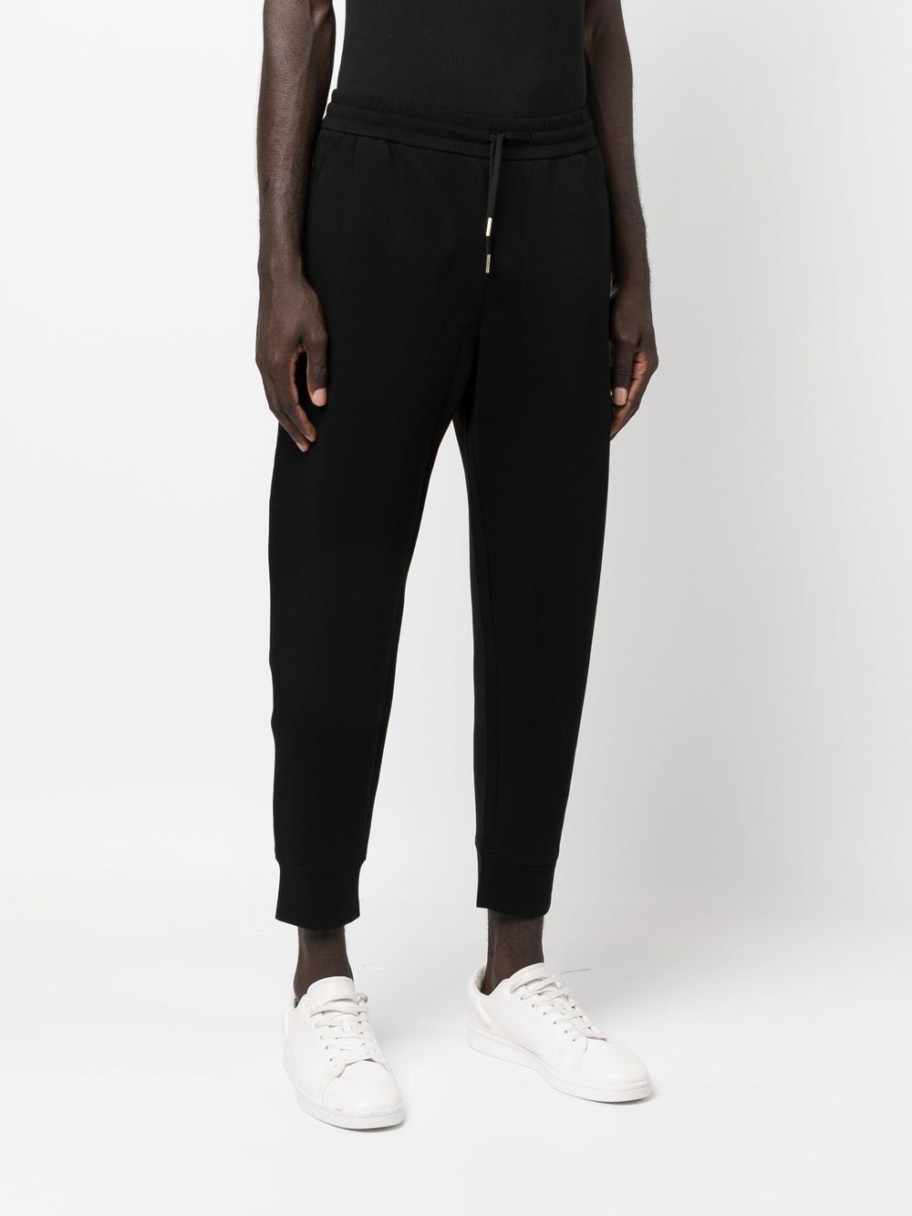 Shop Emporio Armani Straight-leg Track Pants In Black