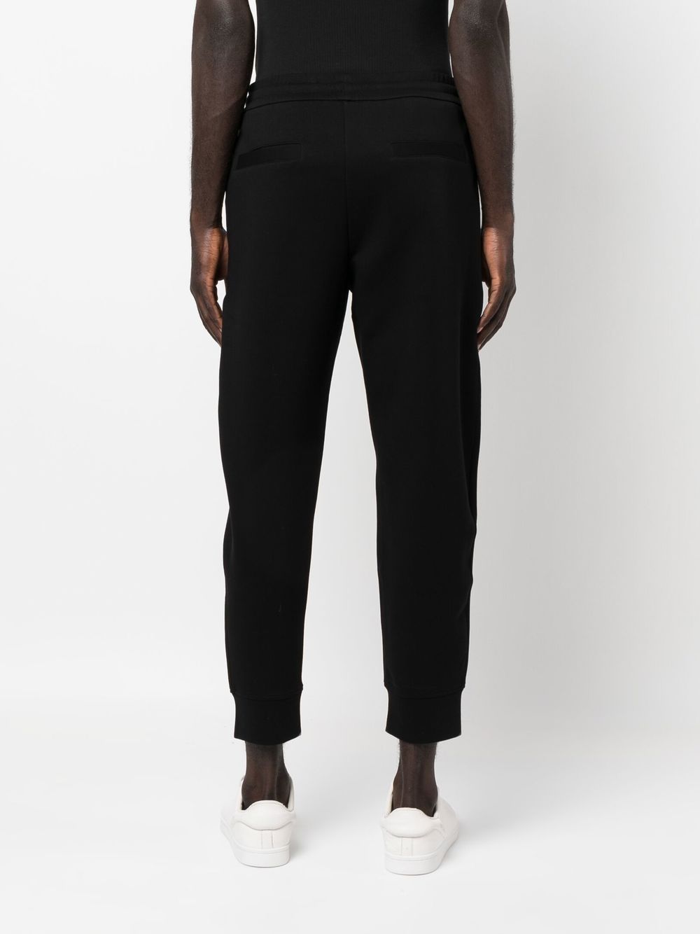 Shop Emporio Armani Straight-leg Track Pants In Black