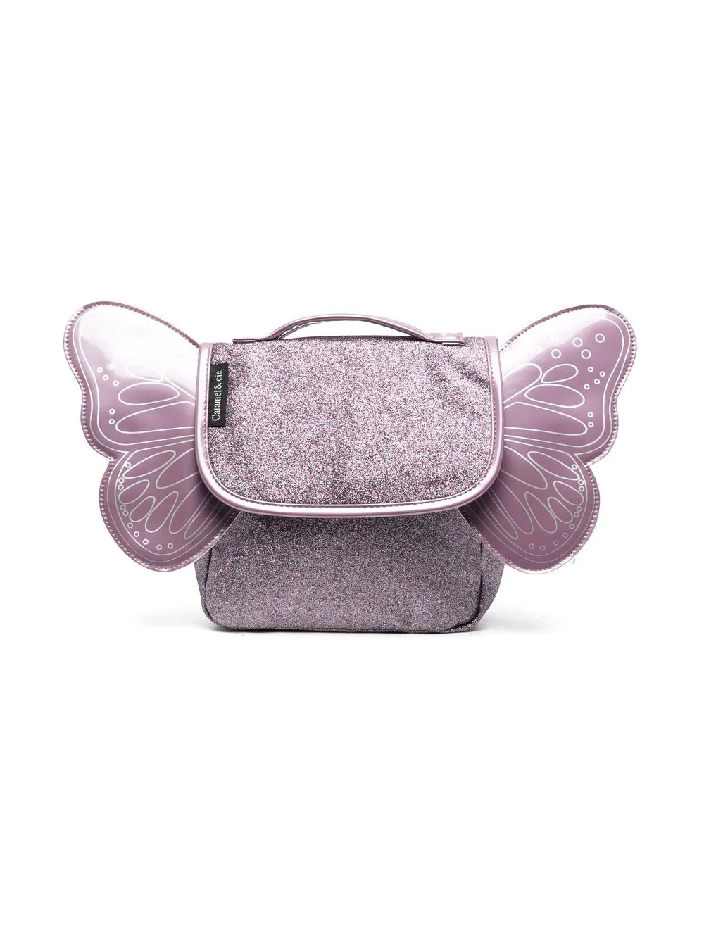 

Caramel wing-detail shoulder bag - Purple