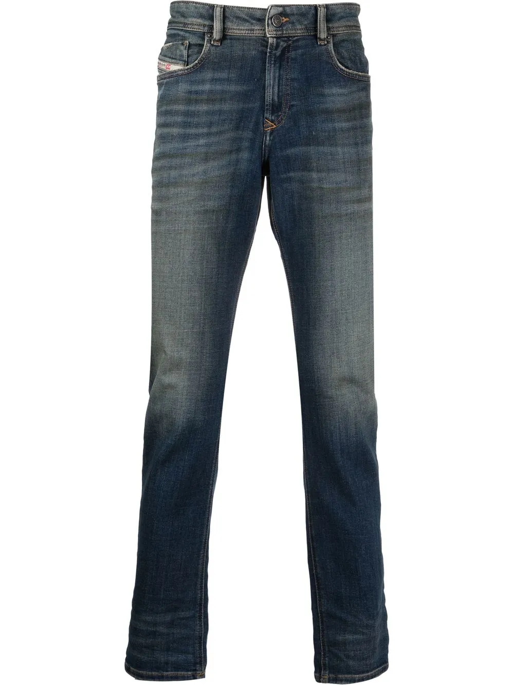 

Diesel jeans slim con efecto lavado - Azul