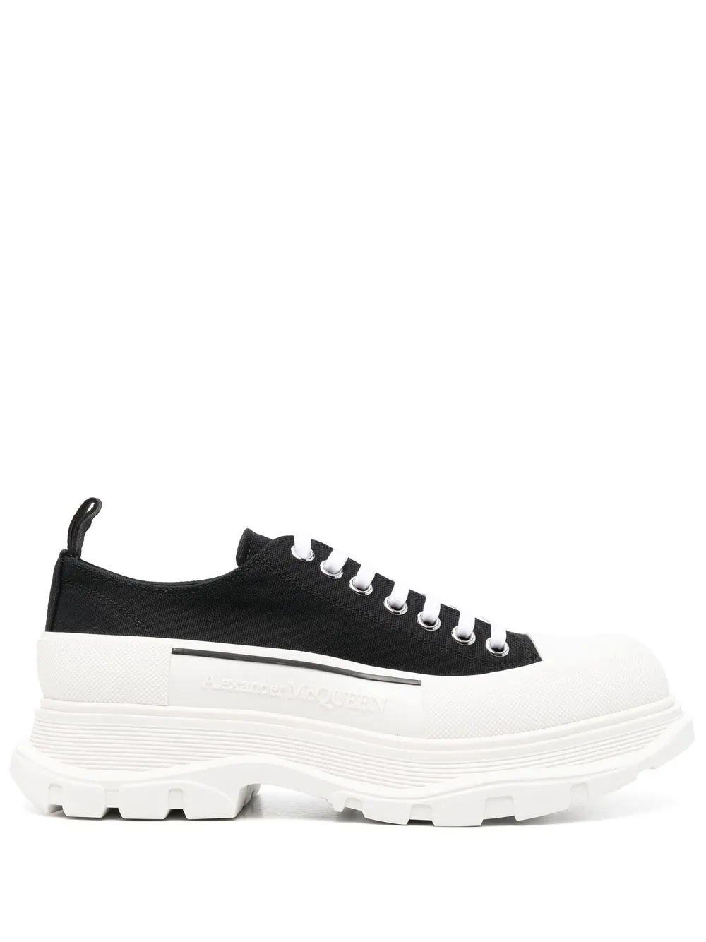 

Alexander McQueen tenis con agujetas - Negro