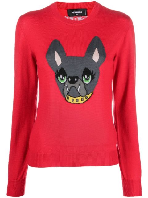 DSQUARED2 Icon Dog knitted jumper Women