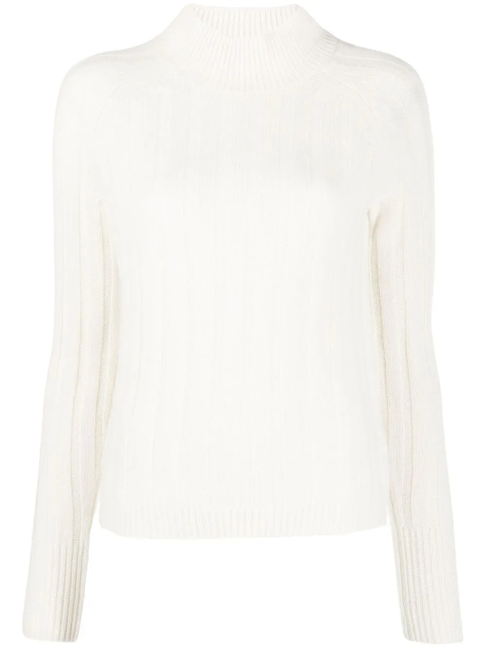 

Chinti and Parker ribbed-knit funnel-neck jumper - Neutrals