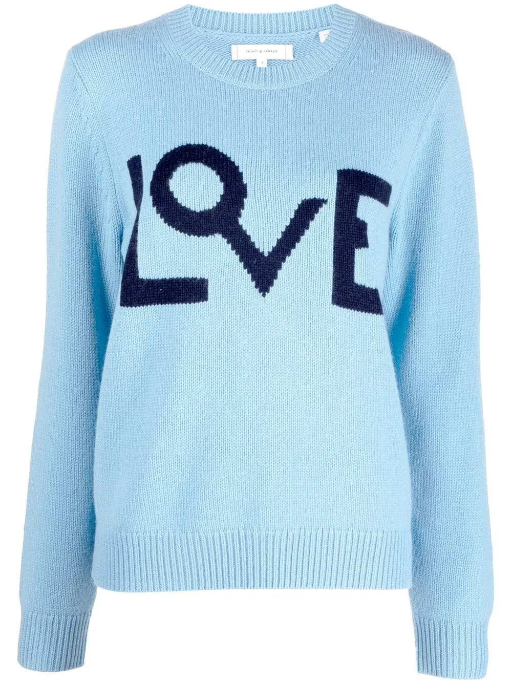 

Chinti and Parker Chunky Love crewneck jumper - Blue