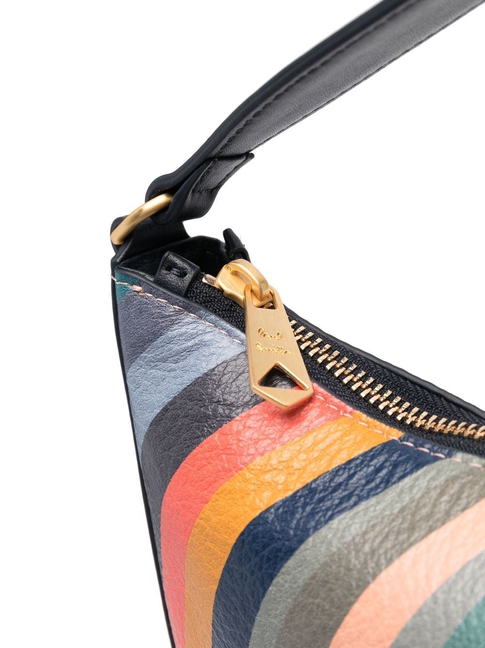 VERY RARE Paul Smith Swirl Stripe Multicolored Shoulder bag pochette ~  VINTAGE