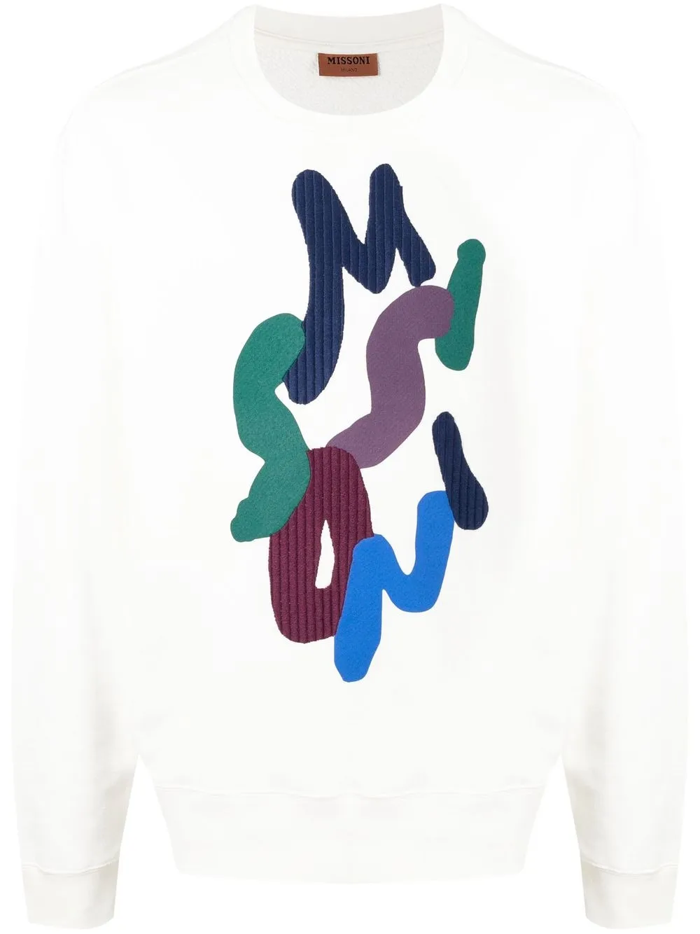 

Missoni sudadera con motivo del logo - Blanco