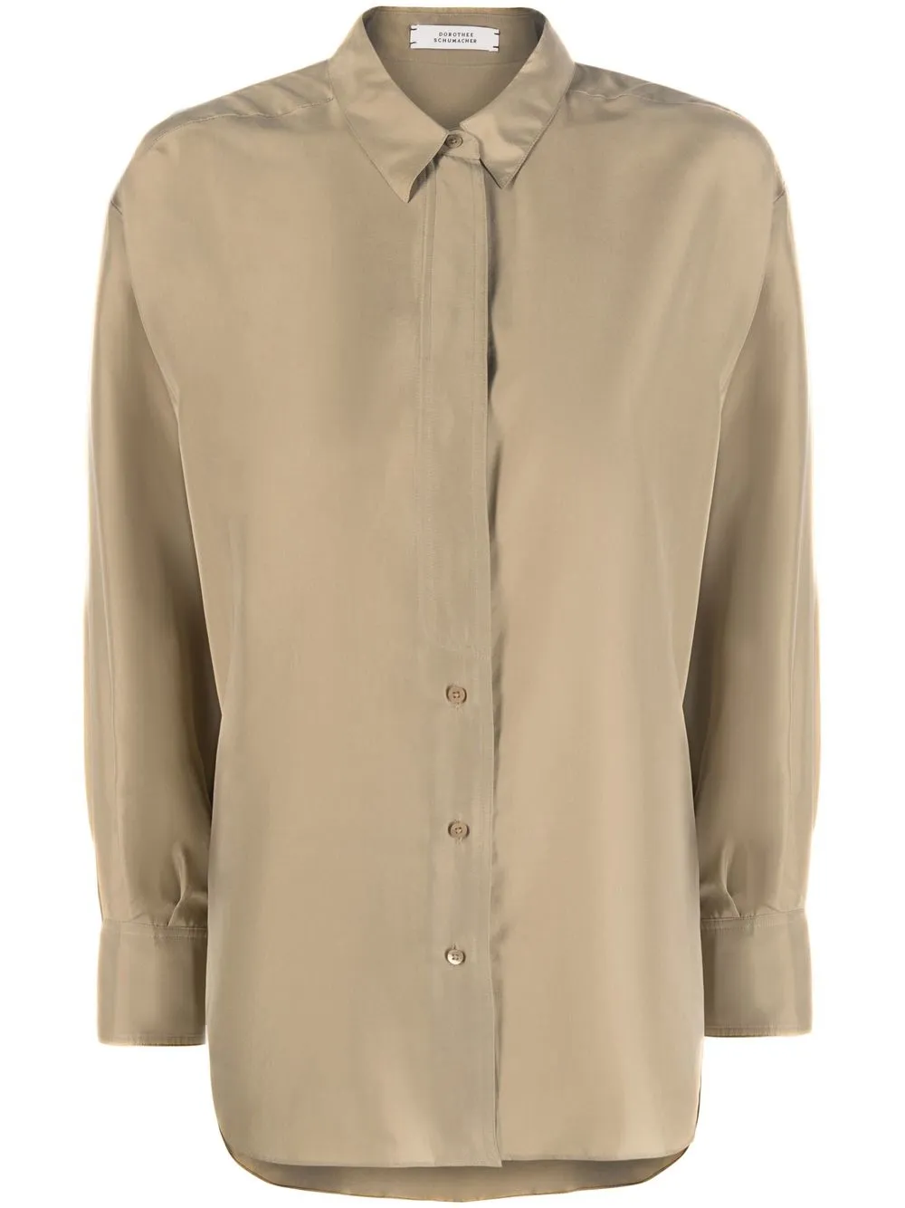 

Dorothee Schumacher camisa de seda con detalle de botones - Neutro