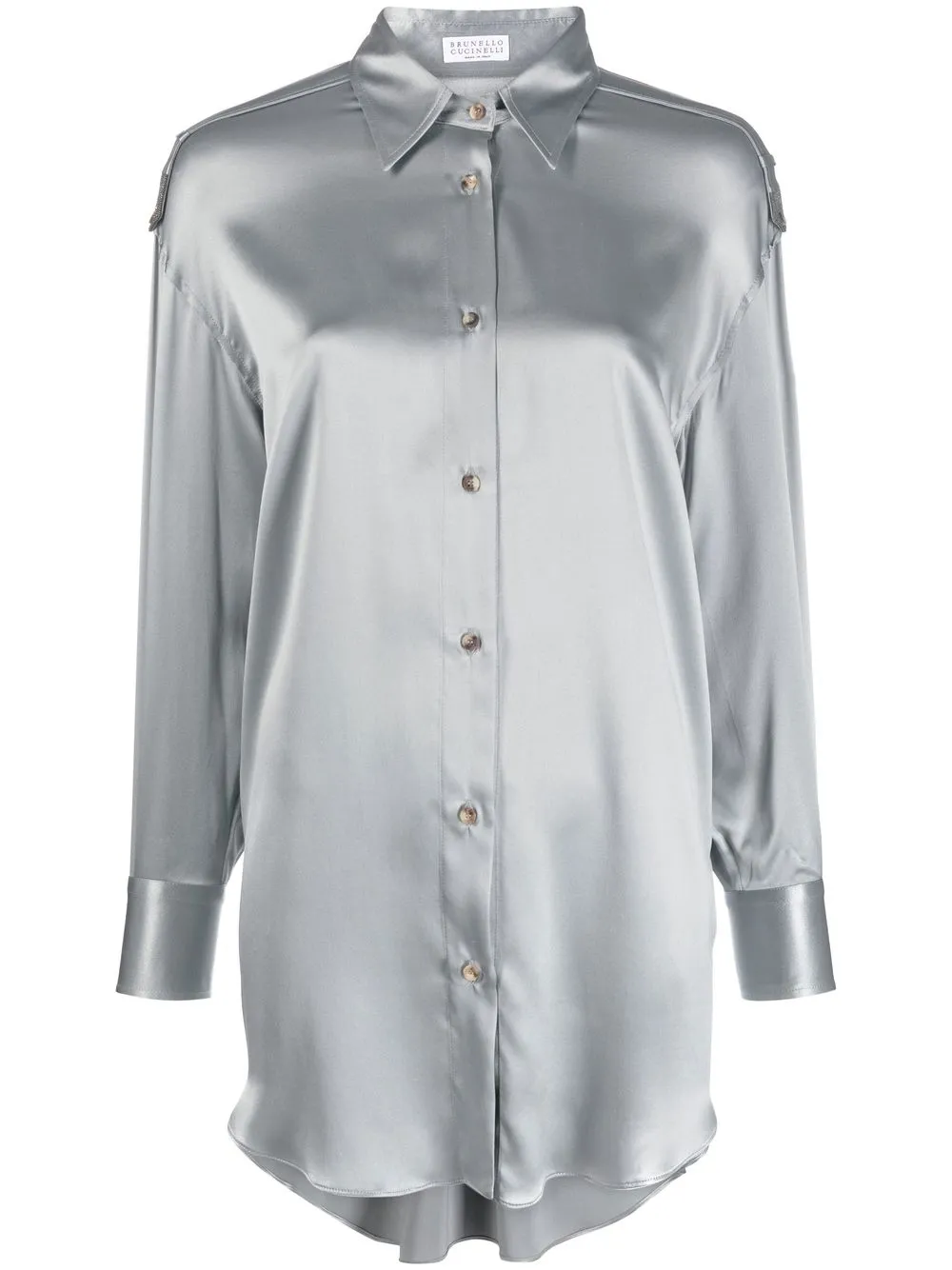 

Brunello Cucinelli camisa con botones - Gris