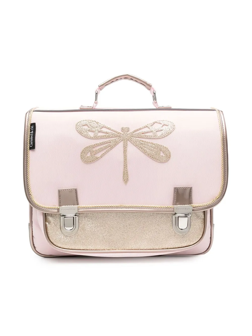 

Caramel mochila con parche de libélula - Rosado