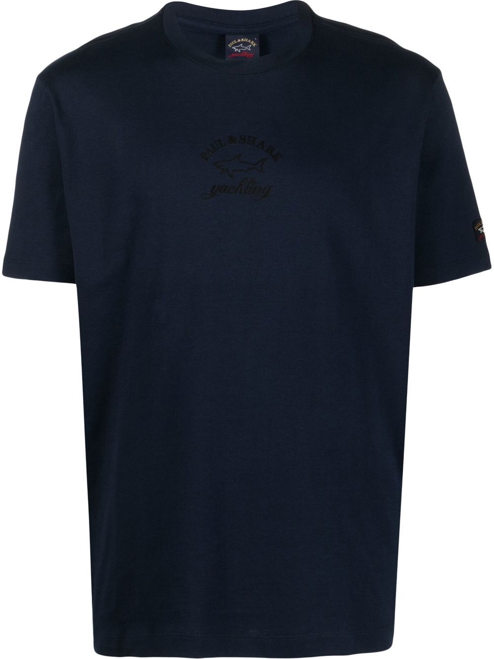 Paul & Shark logo-print cotton T-shirt - Blue