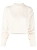 Sportmax cropped high-neck jumper - Neutrals