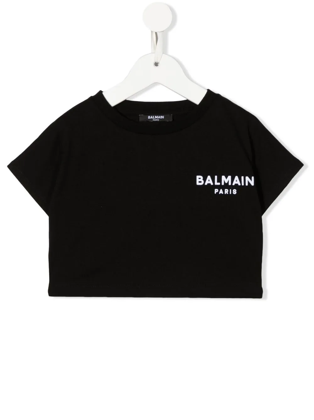 

Balmain Kids playera con motivo del logo - Negro