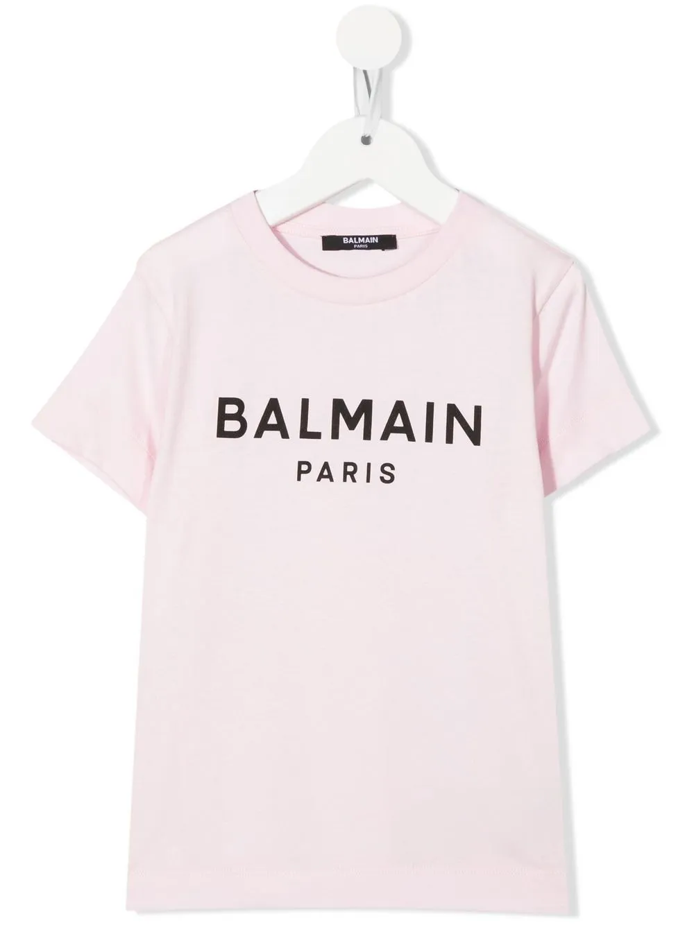 

Balmain Kids playera con logo estampado - Rosado