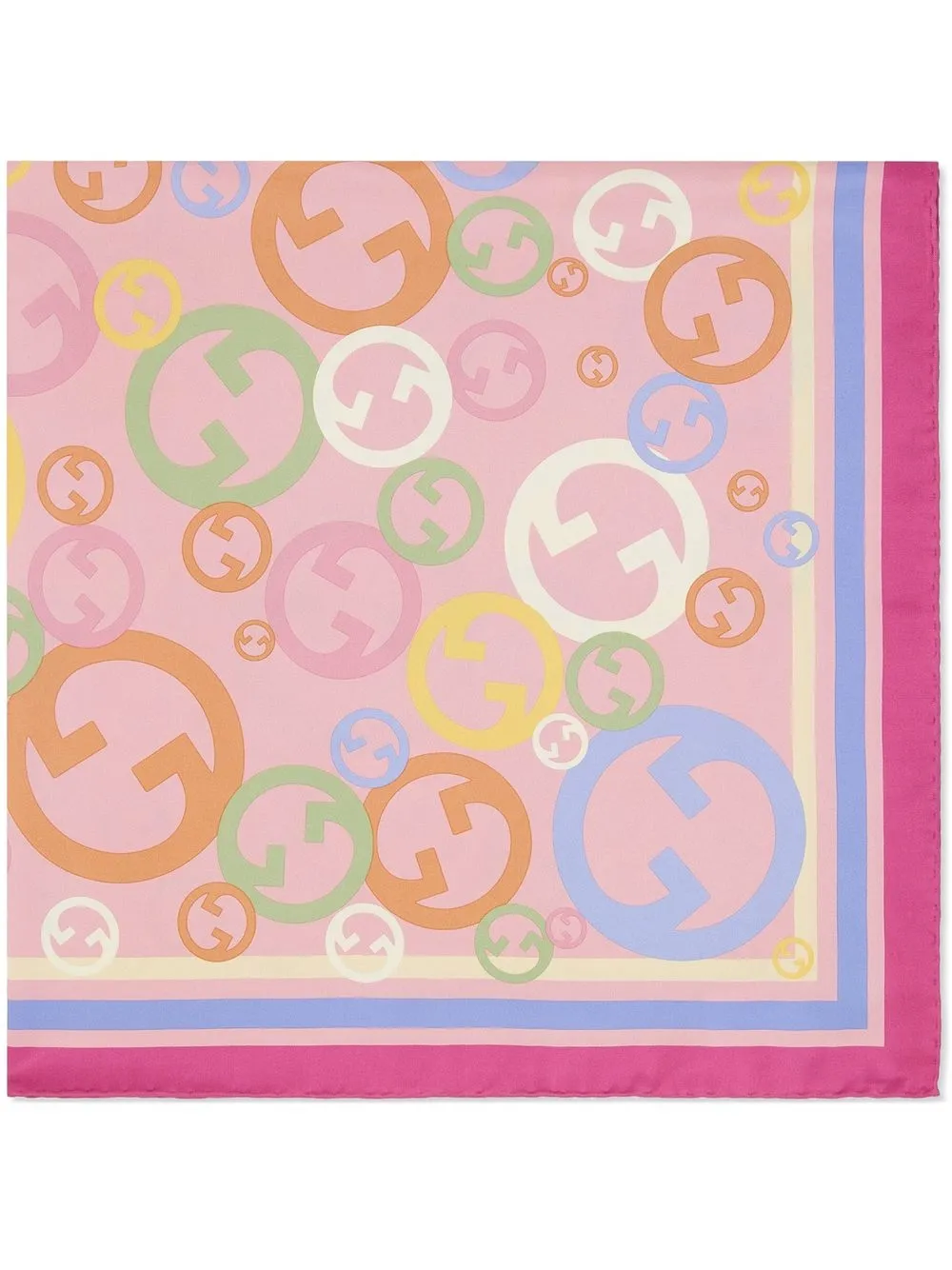 Image 1 of Gucci Interlocking G-print silk scarf