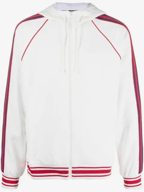 Gucci Web stripe zipped hoodie