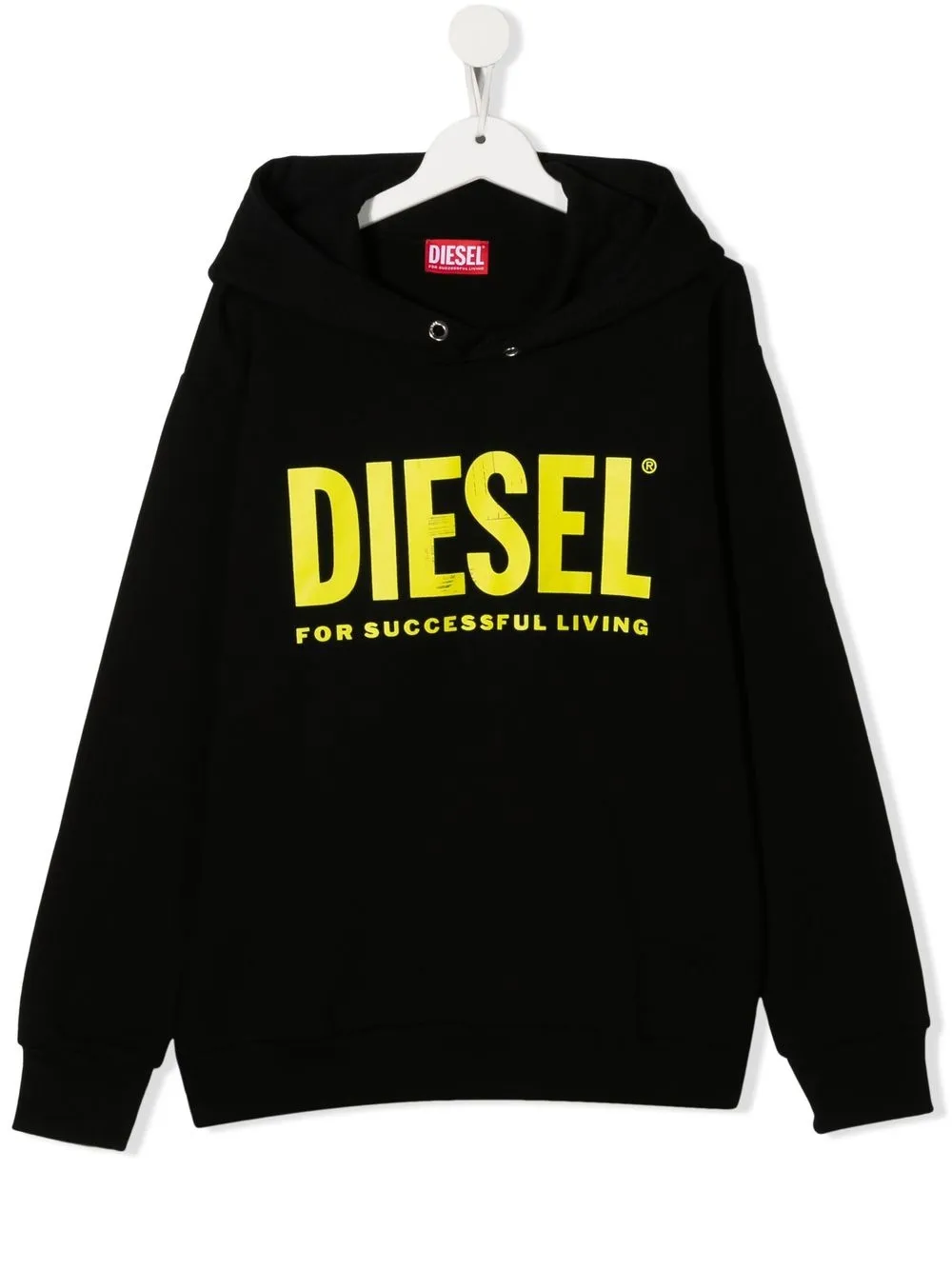 

Diesel Kids hoodie con logo estampado - Negro