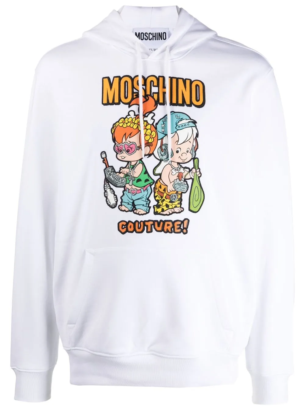 

Moschino hoodie con motivo The Flintstones - Blanco