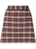 See by Chloé plaid A-line mini skirt - Red