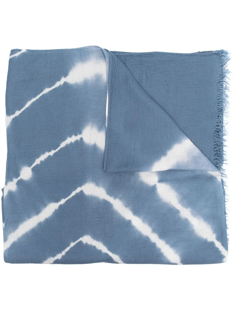 

Odeeh tie-dye print scarf - Blue