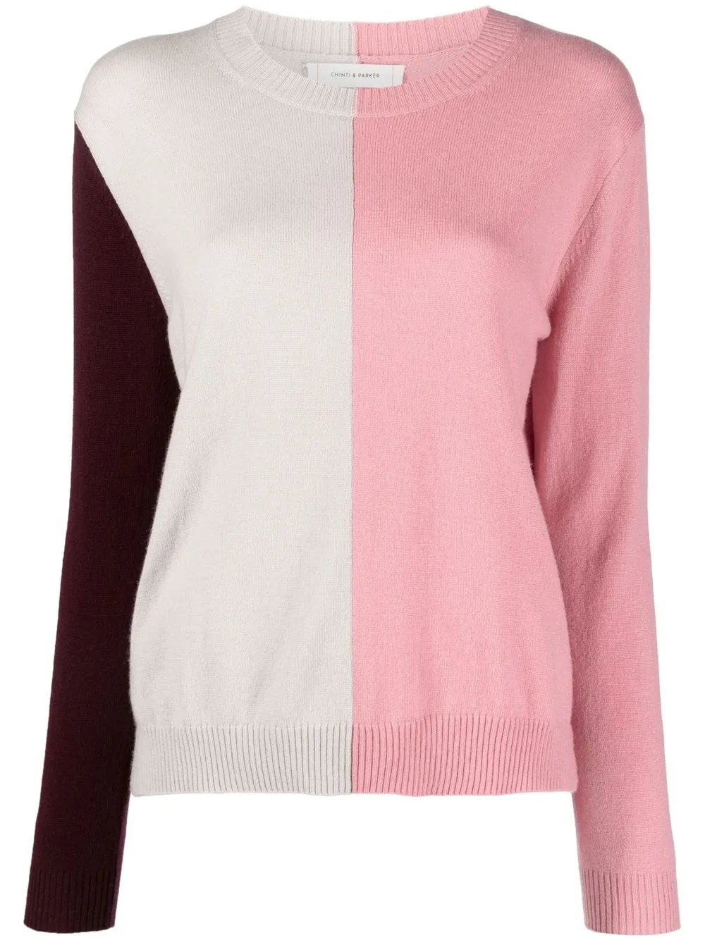 

Chinti and Parker colour-block round neck sweater - Neutrals