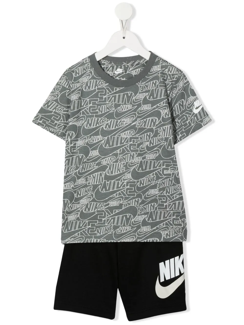 

Nike Kids traje deportivo con logo estampado - Negro