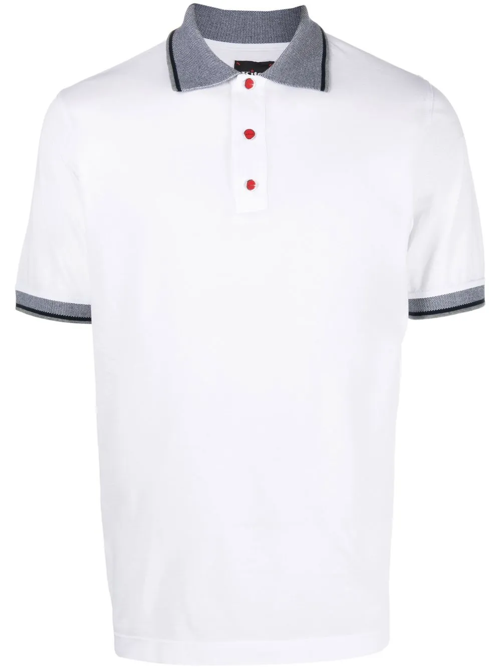 

Kiton camisa con ribete en contraste - Blanco