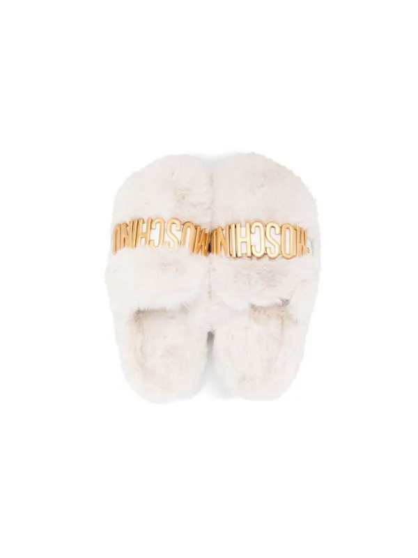 Fur slippers top for kids