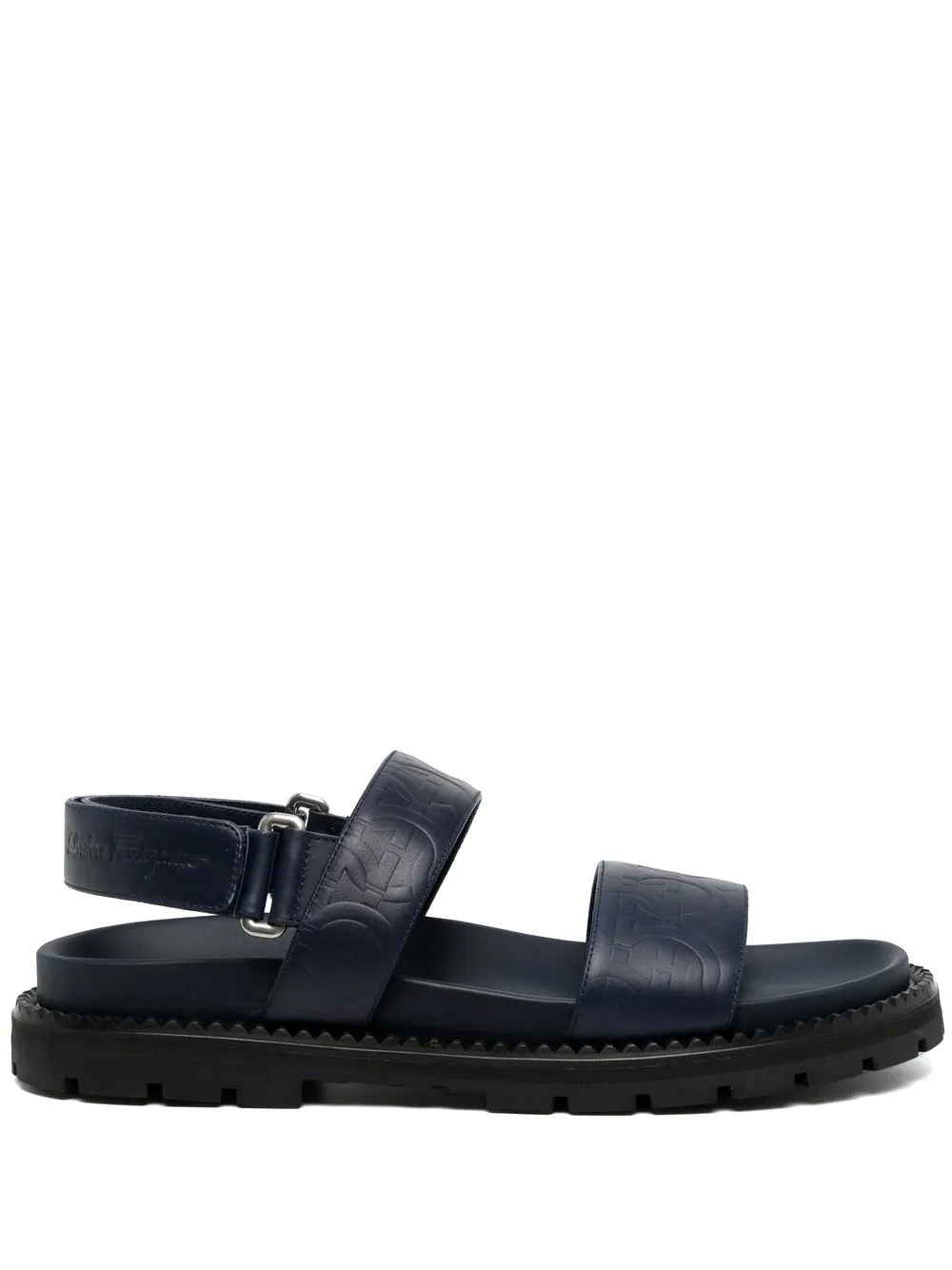 

Salvatore Ferragamo sandalias Notorius con detalle en relieve - Azul