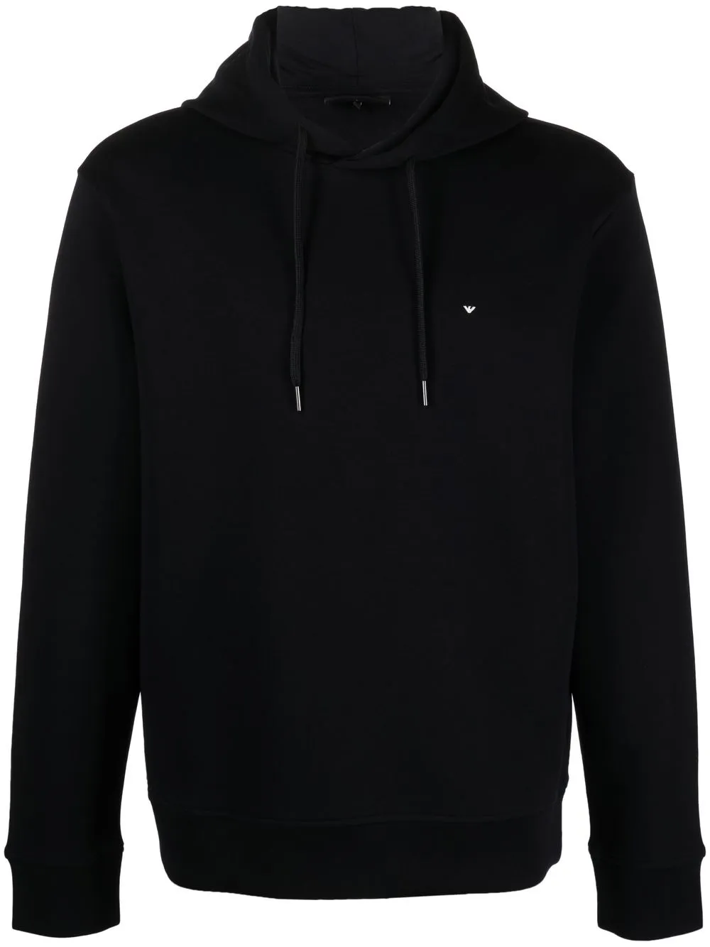 

Emporio Armani hoodie con logo bordado - Azul