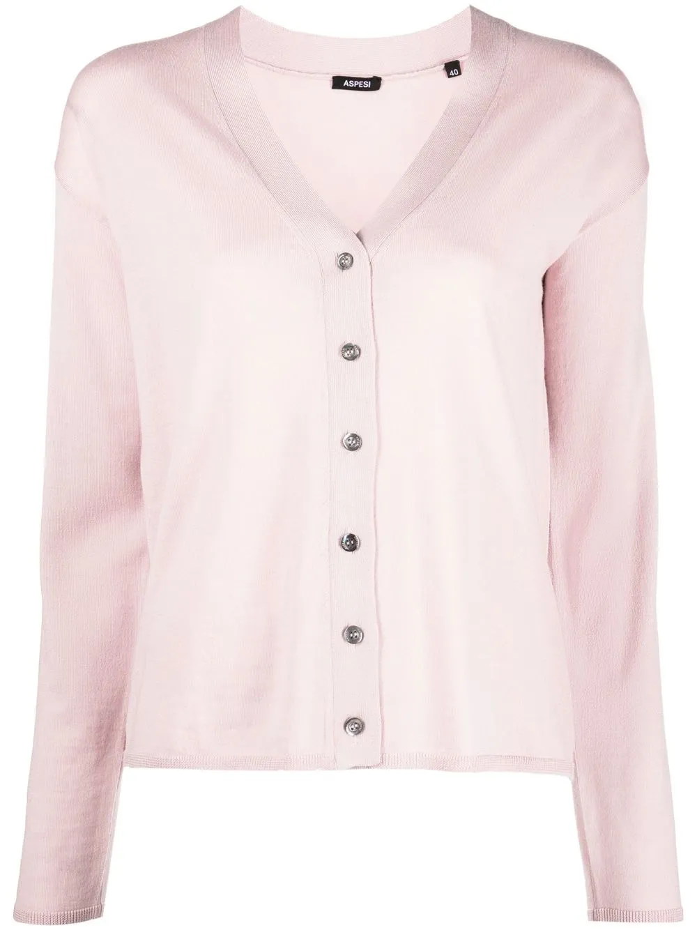 

ASPESI cárdigan con cuello en V - Rosado