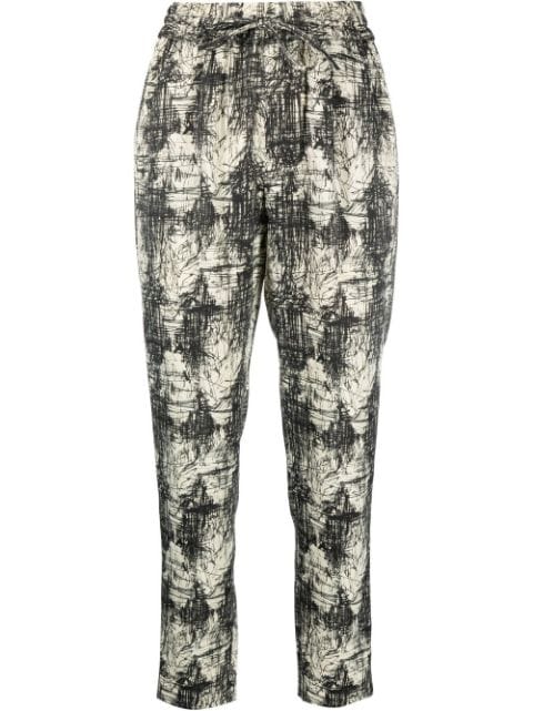 ASPESI drawstring-waist patterned trousers