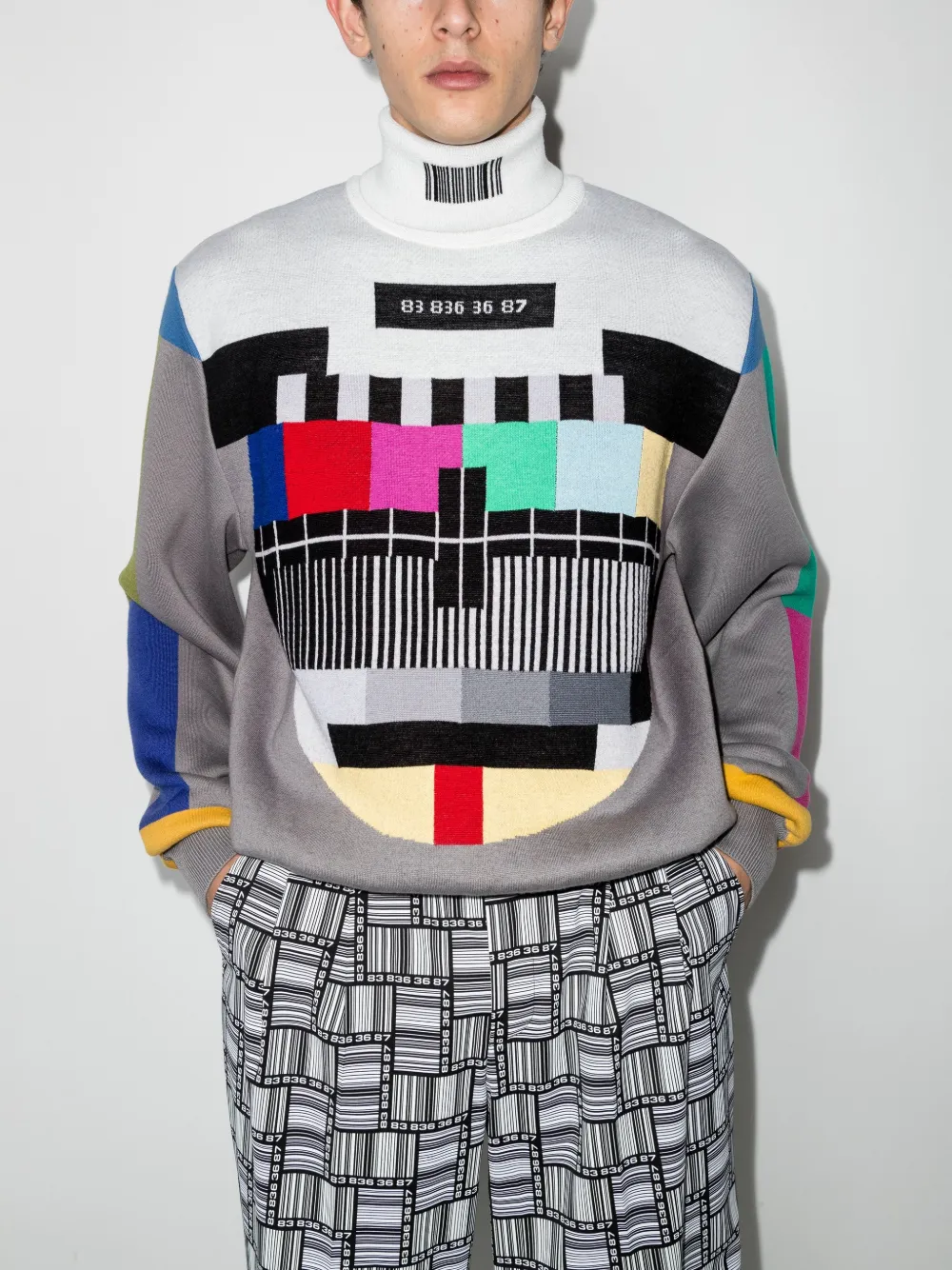 Image 2 of VETEMENTS TEst Card rollneck jumper