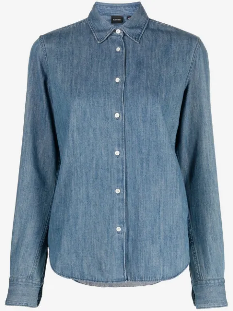 ASPESI fitted button-down denim shirt
