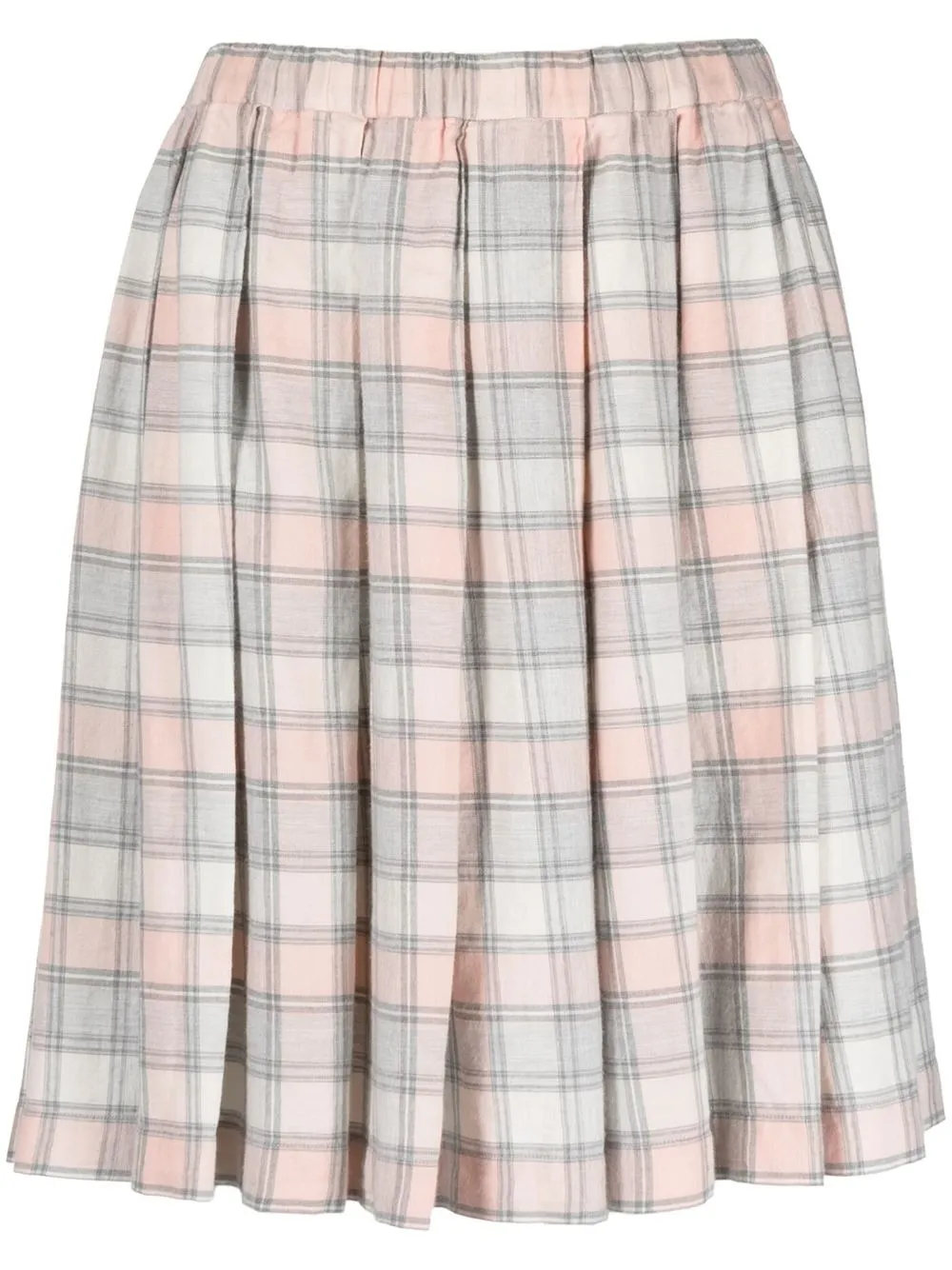 

ASPESI check-print pleated skirt - Pink