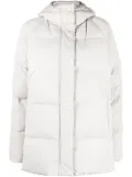 ASPESI quilted-finish hooded coat - Grey