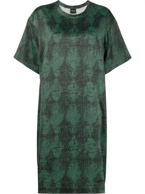 ASPESI scribble-print T-shirt dress